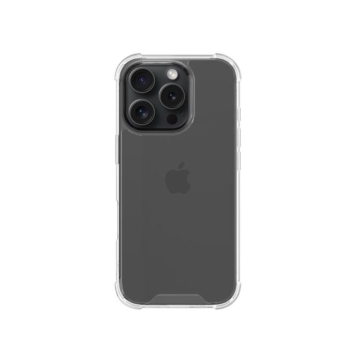 Transparant shockproof telefoonhoesje met versterkte hoeken om een iPhone